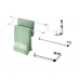 Kit banheiro lavabo Future cromado, porta toalha duplo 60 cm,toalheiro 30 cm,papeleira e cabide