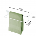 Kit Banheiro lavabo 03 Peças Future toalheiro 45 cm rosto 30 cm papeleira