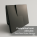 kit 03 und Acabamento Válvula Descarga metal Preto Fosco